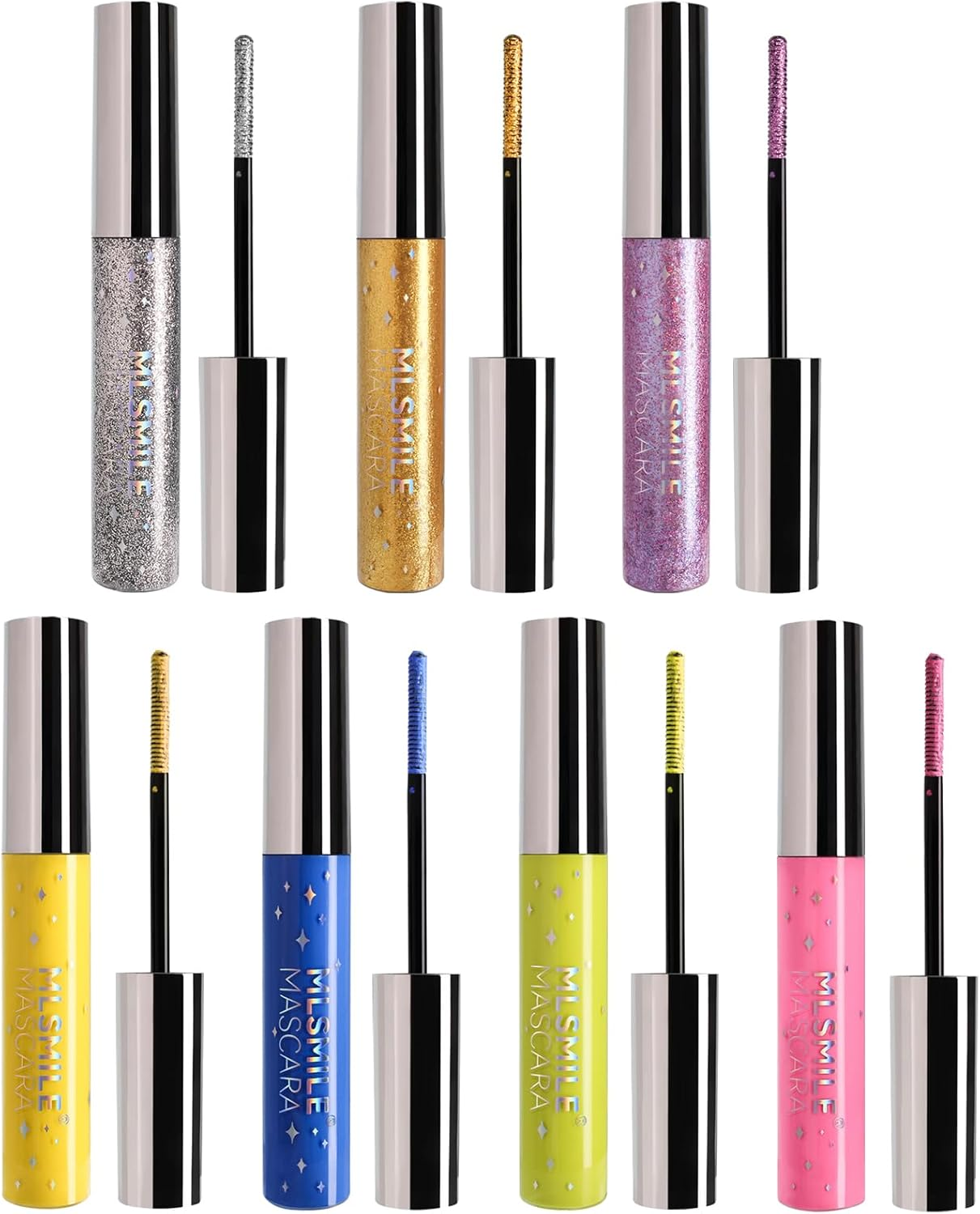 Colored Mascara Sets, Waterproof Colorful Mascara Gift Set, Long Lasting for Eyelash Eye Makeup