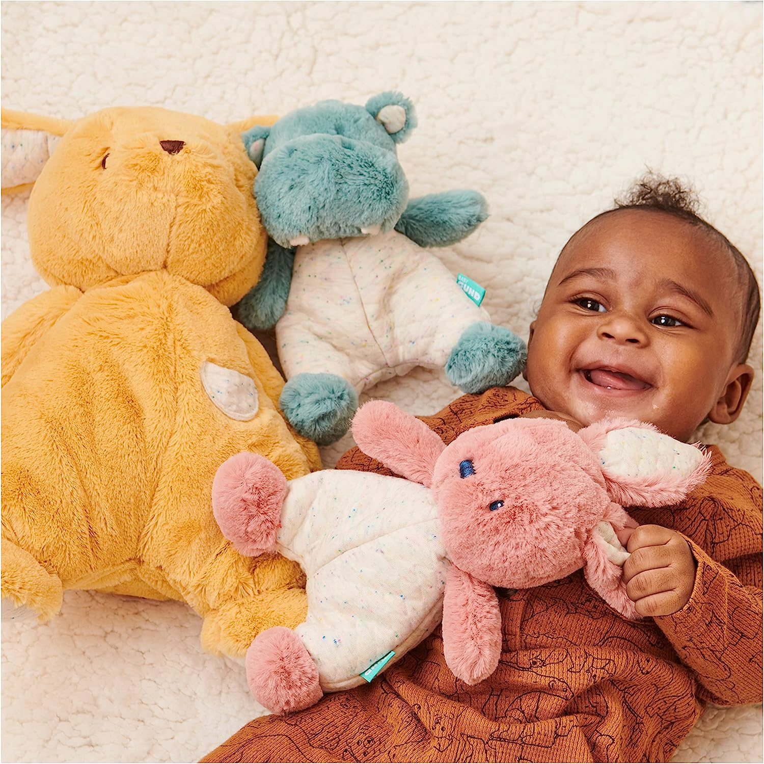 Gund Oh so Snuggly Hippo Stuffed Animal Plush Toy, Small image number 1