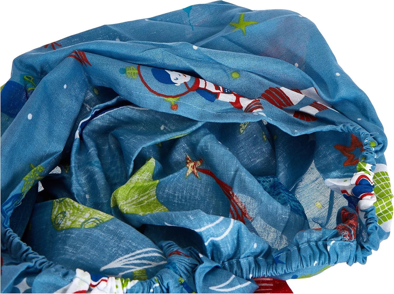 Bedlam - Supersonic -Easy Care Fitted Sheet | Single Bed Size | Blue Bedding image number 5