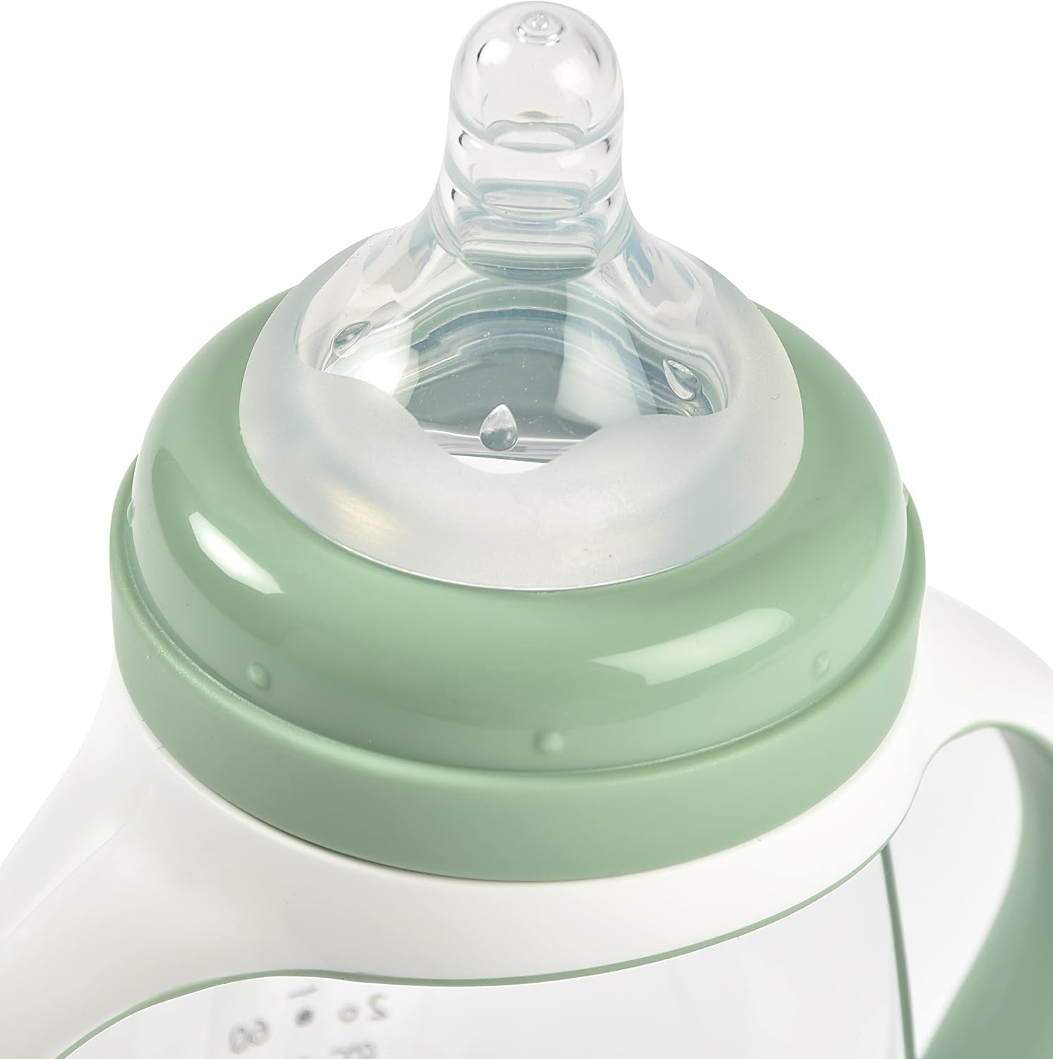 Beaba 2 in 1 Bottle to Sippy Learning Cup, Sage Green, 210 Ml Capacity