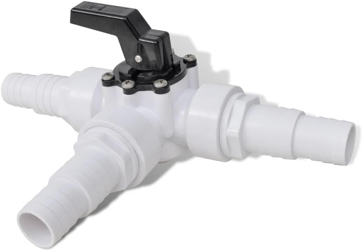 Vidaxl Bypass Kit for Pool Solar Heater - Multiple Solar Heater Connective Accessory with 3-Way Valve, T-Connector, Steel Clamps, Tube Couplings image number 4