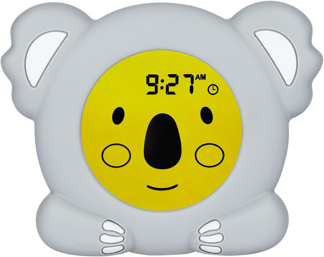 Oricom 08Kbear Koala Bear Sleep Trainer Clock - Sleep Routine Baby Infant Toddler Kids Child, USB, Backlit Display, Icons Sun Moon, Sleep Habits, Night Time image number 4