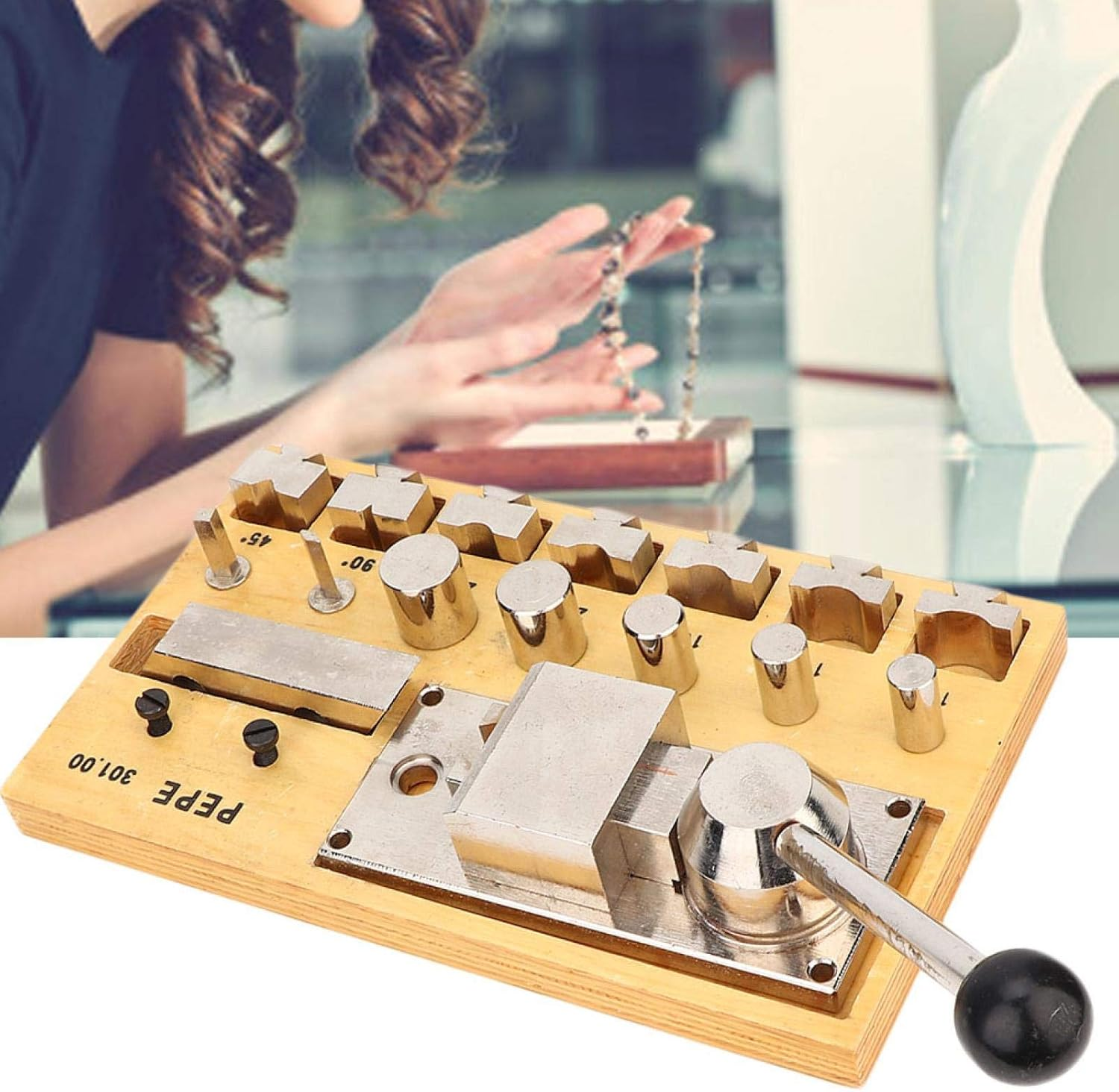 Ring Bender, Exquisite Workmanship Earring Bending Tools Simple Ring Maker, Jewelry Making Tools for Industry Jewelry image number 5