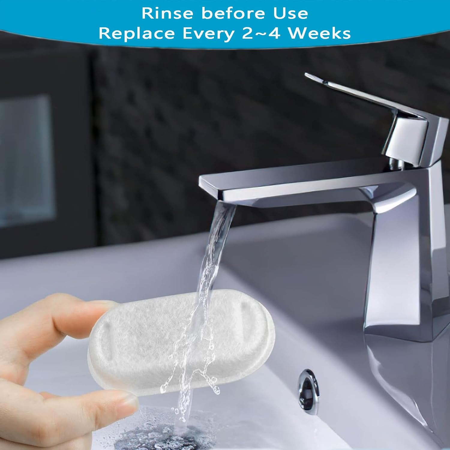 Wakouter Cat Water Fountain Filters, 24 Pack Triple Filtration System Automatic Pet Filters, 12 Pcs Carbon Filters and 12 Pcs Foam Filter, for Pet Water Fountain Filters Replacement image number 6