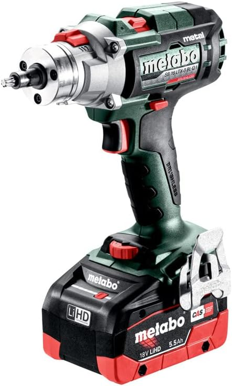 Metabo SB 18 LTX-3 BL Quick I Metal 18 V Cordless Hammer Drill with Anti-Kick-Back & Re-Tensioning Chuck, 130 Nm (Skin Only) image number 1