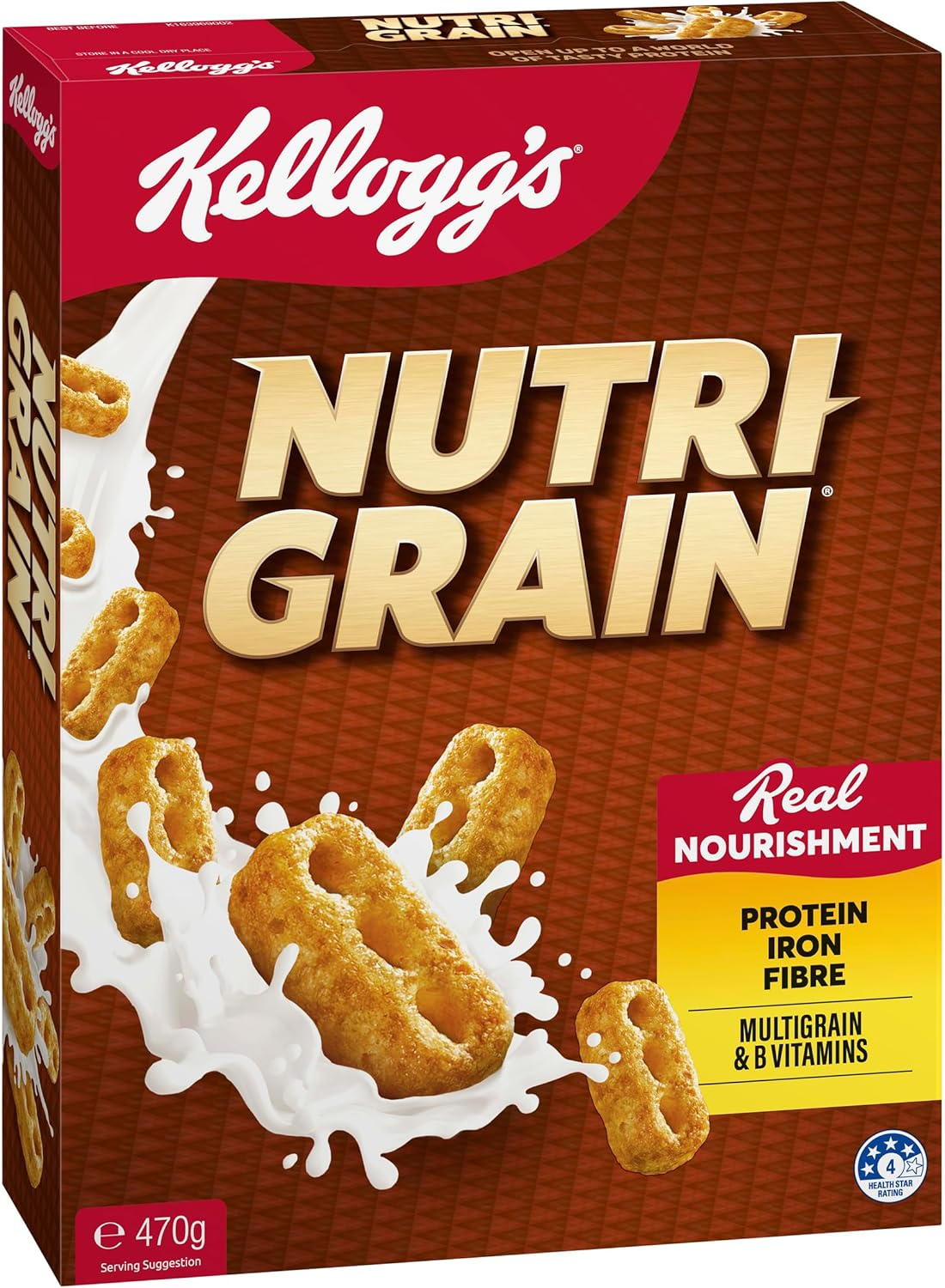Kellogg'S Nutri-Grain Original Breakfast Cereal 470 G image number 5