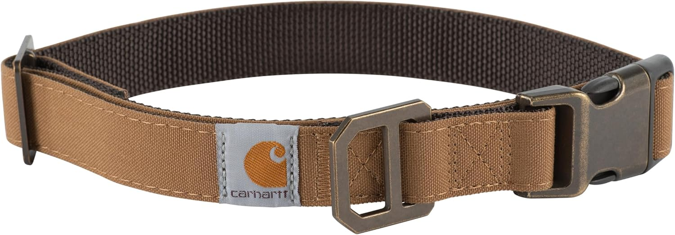 Carhartt Fully Adjustable Nylon Webbing Collars for Dogs, Reflective Stitching for Visibility, Hunter Orange (Nylon Webbing), Medium