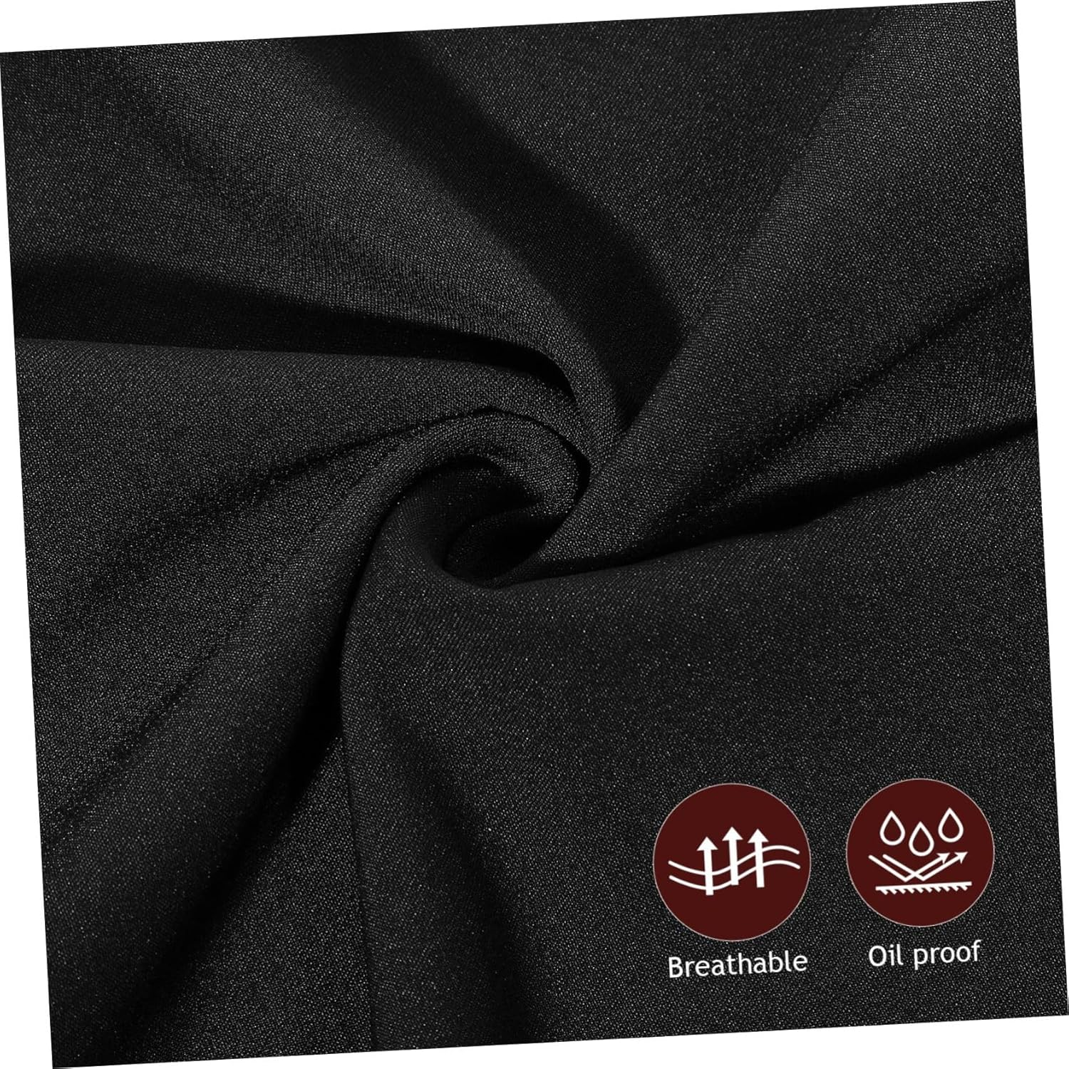 Luxshiny Black Chef Pants, 2 Pocket Baggy Cargo Chef Pants with Drawstring Waist image number 3