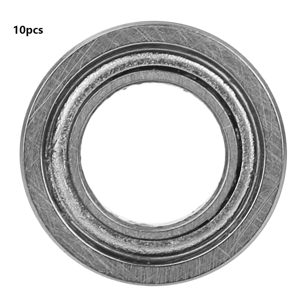 10Pcs MF Type Double Sided Sealing Ball Bearings Deep Groove Steel Bearings for General Use High Speed Angled 15 Degrees (MF106ZZ 6X10X3Mm) image number 2