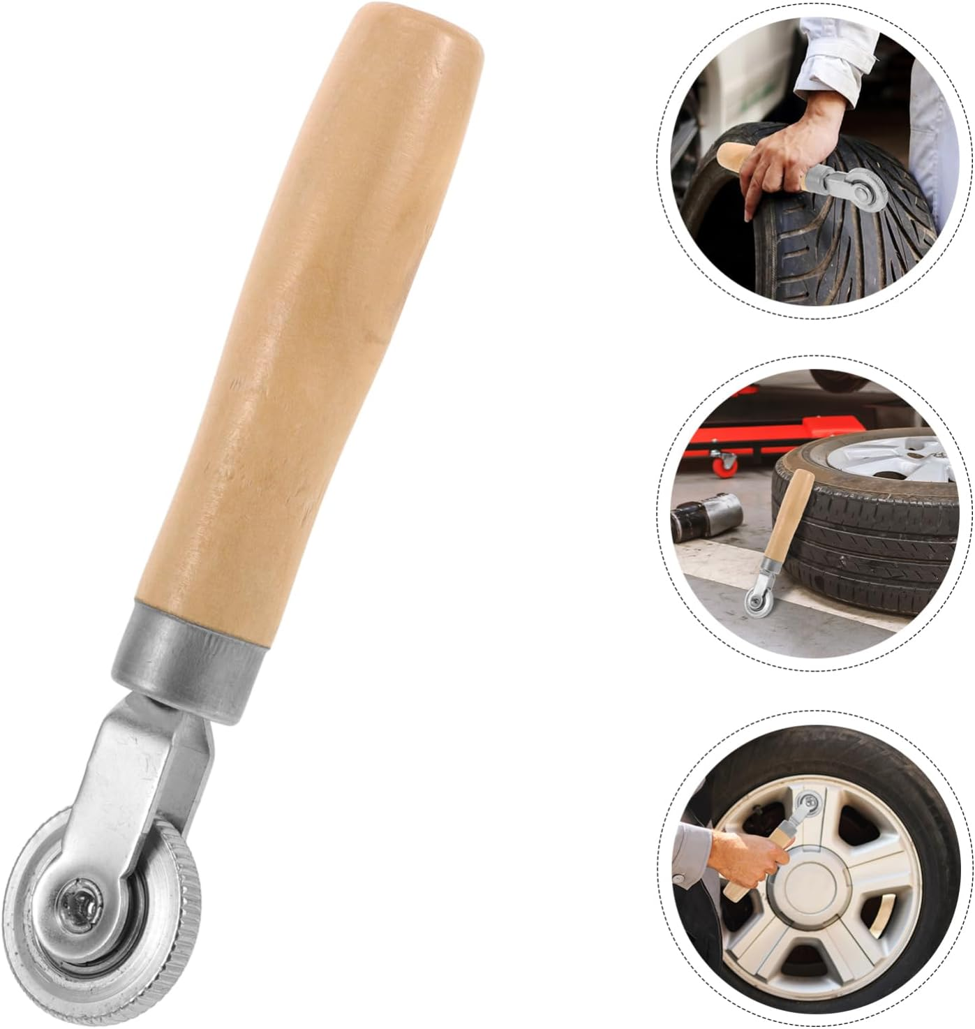 MUCKLILY Automotive Tyre Wheel Repair Tools Material Car Tire Repair Kit Rollers image number 4