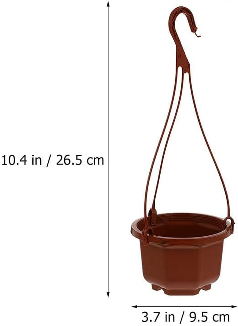 Yardwe 8 Sets Chlorophytum Pot Pots Chlorophytum Flowerpot Hanging Plant Pots Hanging Plant Basket Hanging Baskets for Plants Hanging Planter Outdoor Hanging Pots Plastic image number 3
