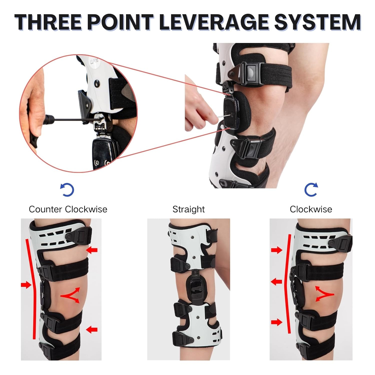OA Unloader Knee Brace, OA Knee Brace for Osteoarthritis, Arthritis Pain, Cartilage Repair, Bone on Bone Knee Support, Medial or Lateral Unloader Knees Brace (Right) image number 3