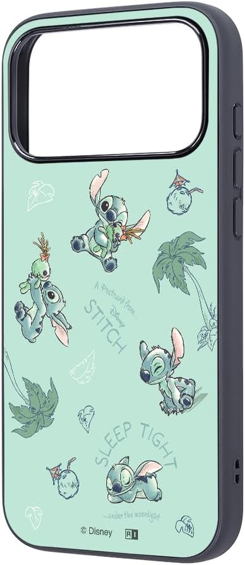 Ingrem Case for Iphone 17 Pro Max, Lilo & Stitch (Disney Official) Shockproof, Shock Absorbing, Bumper Hybrid Case, Easy to Hold, Cute, Disney Characters, Various Stitches image number 3