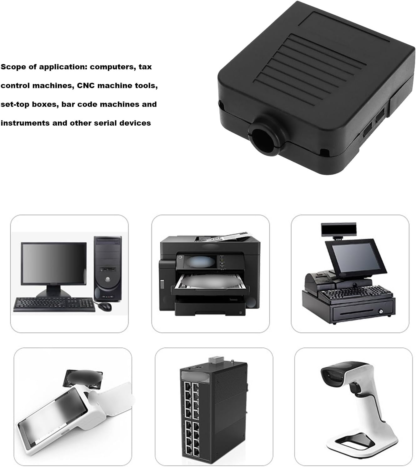 Create Idea DB25 Adapter RS232 D-SUB Serial Adapters 25-Pin Solderless Serial Port Adapter to Terminal Connector Signal Module Long Bolts and Nuts with Case, Female image number 3