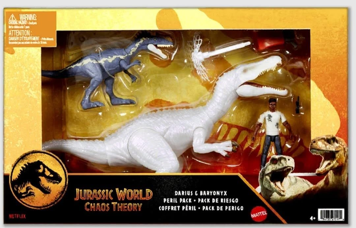 Mattel Jurassic World Darius & Baryonyx Peril Pack