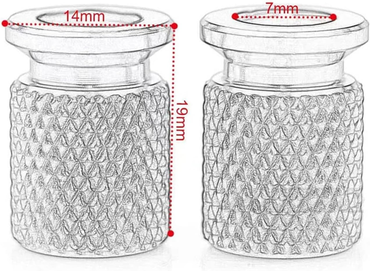 Jininshengxindianzi Compatible with Kawasaki Ninja 400 650 300 250 250R ZX14R ZX10R ZX6R Accessories Motorcycle CNC Aluminum Tire Valve Air Port Stem Cover Caps (Color : Black) image number 6