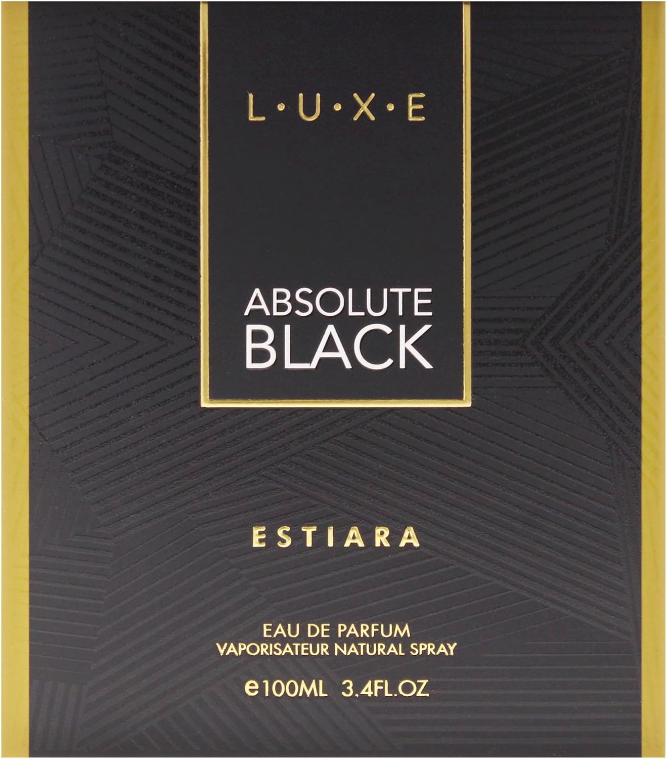 Luxe Absolute Black by Estiara for Men - 3.4 Oz EDP Spray image number 4