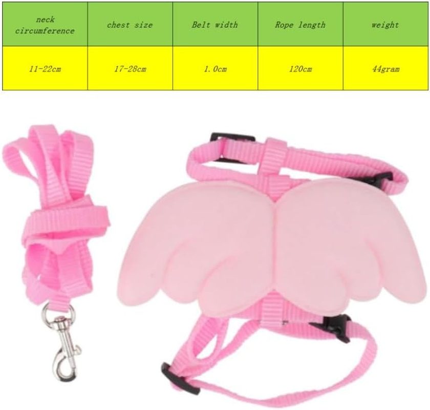 GYWHOOFT 2 Sets Rabbit Harness and Leash, Rabbit Leash Cat Escape Leash Bunny Traction Rope Travel Vest Rope Leash Pet Walking Rabbit Rope Travel Dog Harness Rabbit Traction Strap Puppy Harness image number 3