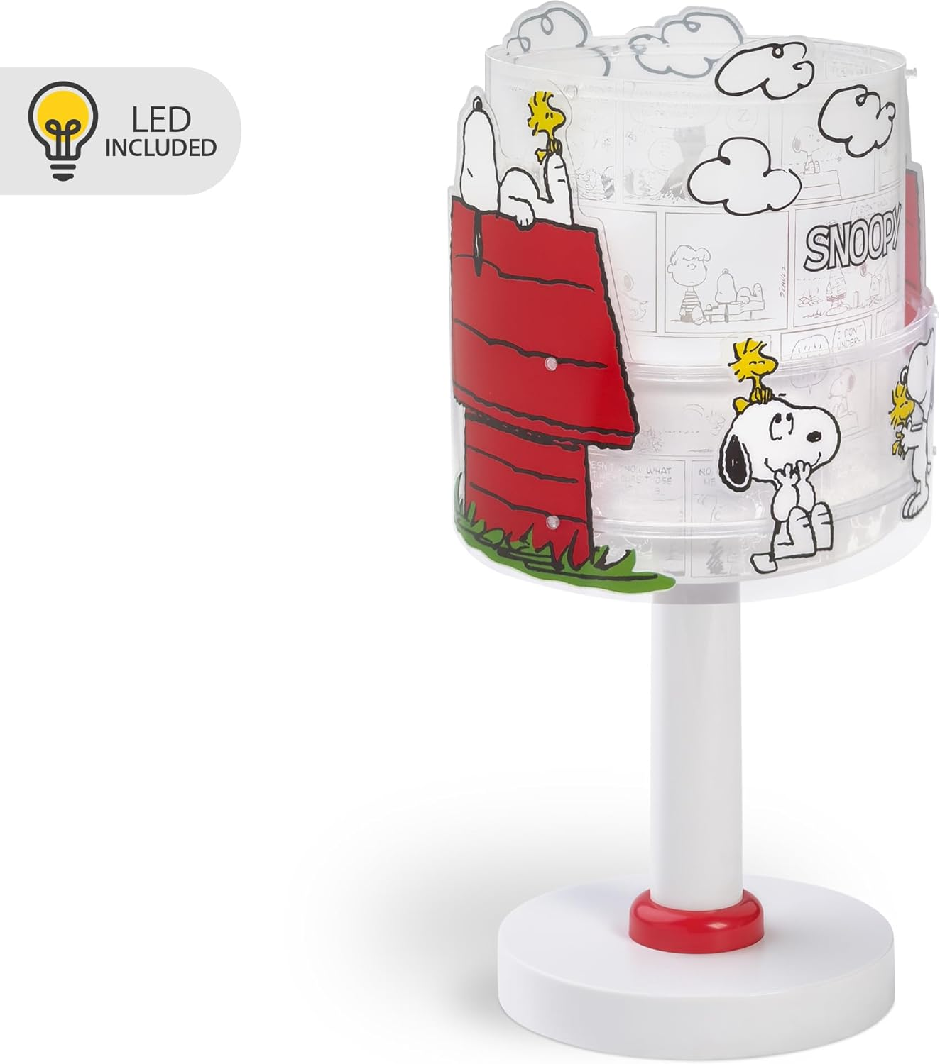 Dalber Snoopy 76301 G4 Children'S Bedside Table Lamp 4W LED Light Bulb Included image number 1