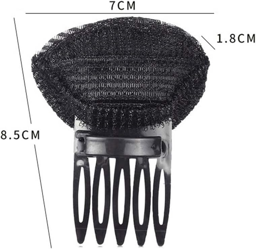 2PCS DIY Invisible Hair Volume Increase Fluffy Puff Sponge Pad Clip Comb Girls image number 1