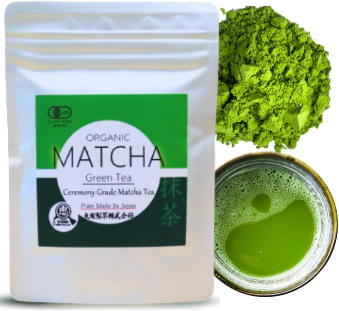 Otsuka Green Tea Co - Organic Ceremonial Matcha 50G - Authentic Japanese Origin from Shizuoka Japan, JAS and USDA Certified Organic, Ceremonial Grade Japanese Matcha Green Tea Powder (Organic Ceremonial Matcha 50G) (Medium 50G) image number 2