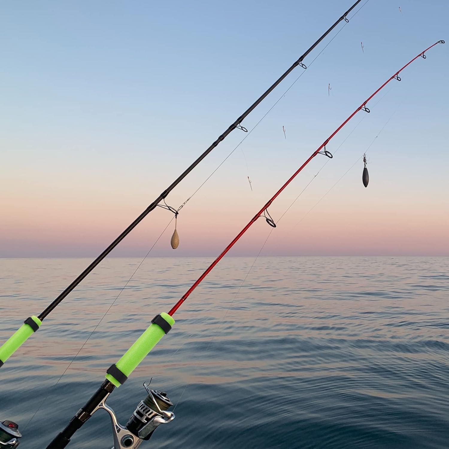 Fishing Rod Float, Floating Rod Butt Cushion, Fishing Float Tube Accessories, Kayak Fishing Rod Floater for Prevent the Narrow Rod Goes Overboard(Include Fastening Straps) image number 2