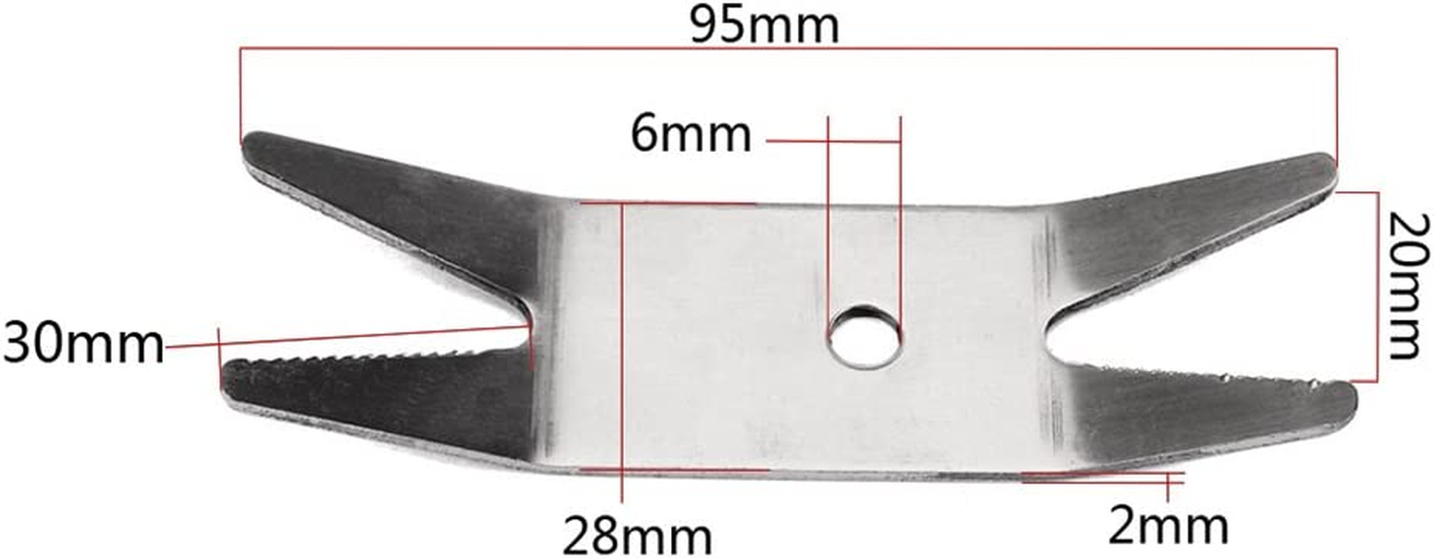Guitar Bass Stainless Steel Multi-Tool Spanner Wrench for Guitar Switch Knob Tuner Guitar Parts & Accessories image number 3