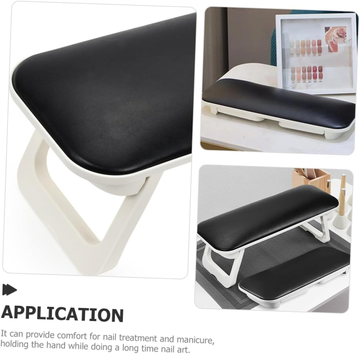 PACKOVE PU Hand Rest Cushion for Nails Foldable Slip Manicure Arm Pillow Durable Smooth PU Surface Easy Clean Hand Pillow for Nail Art Salon and Home Use image number 4