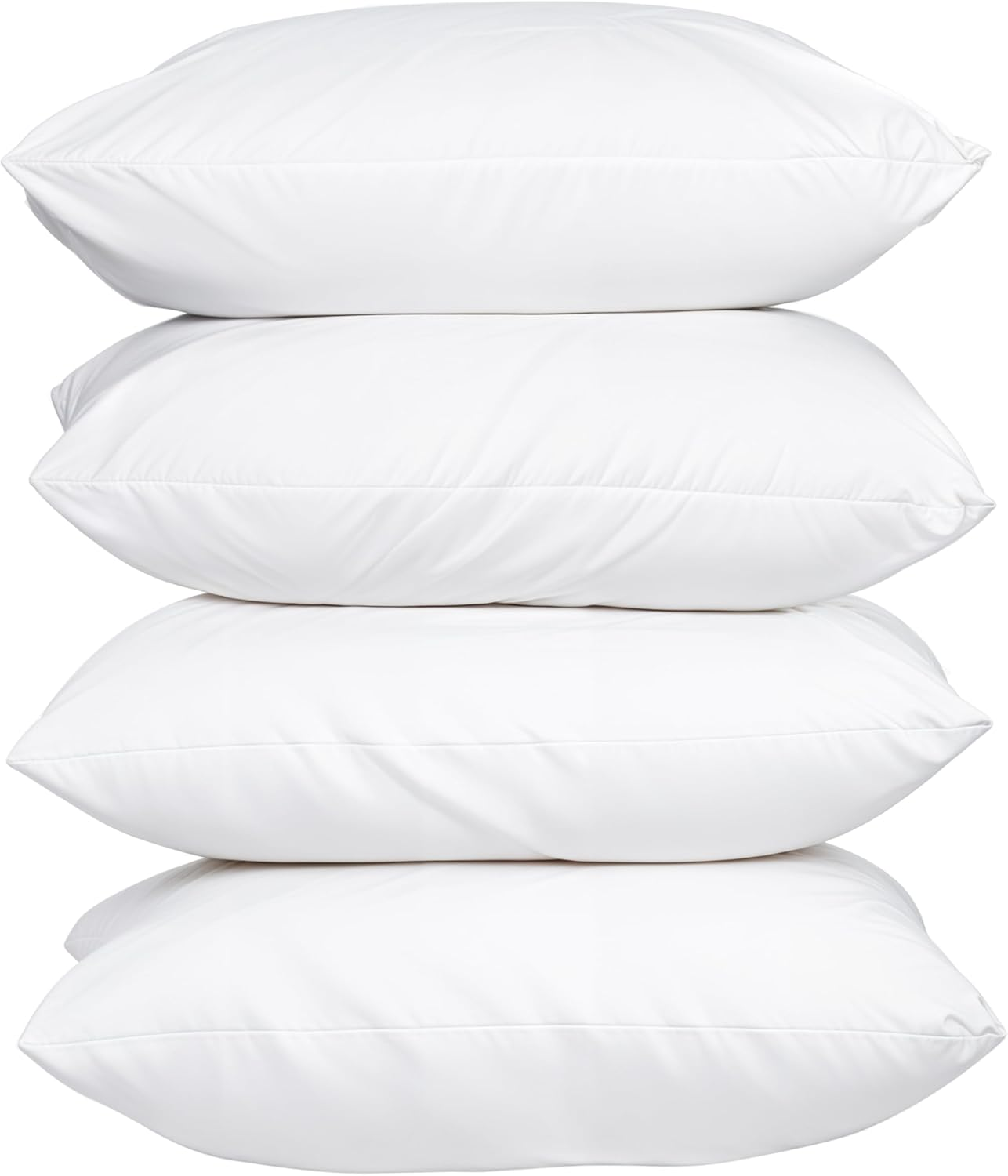 Hacienda 100% Cotton Pillows with Hypoallergenic Fabric, Antibacterial Protection, Cooling Technology, Soft & Supportive for Comfortable Sleep &ndash; 4 Pack image number 5