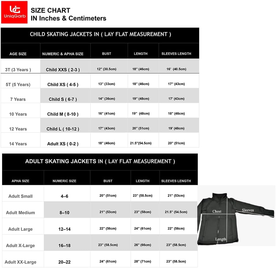 Uniqgarb Figure Skating Warm Fleece Semi Fitted Jackets Ice Skating Jacket for Girls Women Black Skate Jacket image number 6