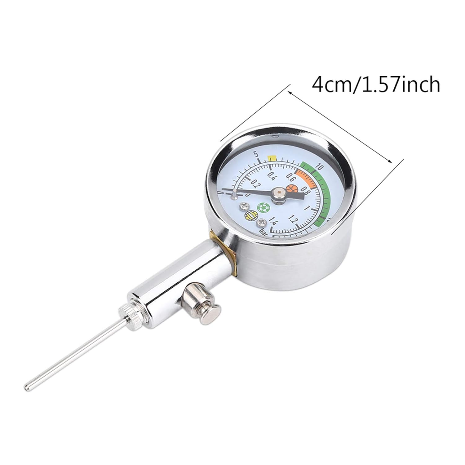 Air Pressure Gauge, Multipurpose, Anti-Rust, Accurate, Lightweight, for Basketball, Volleyball, Football image number 1
