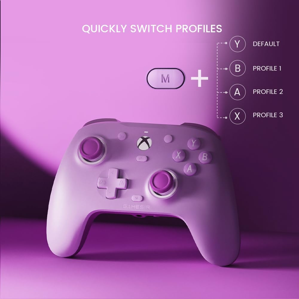 Gamesir G7 SE Wired Controller for Xbox Series X|S, Xbox One & Windows 10/11, Plug and Play Gaming Gamepad with Hall Effect Joysticks/Hall Trigger, 3.5Mm Audio Jack （Purple) image number 1