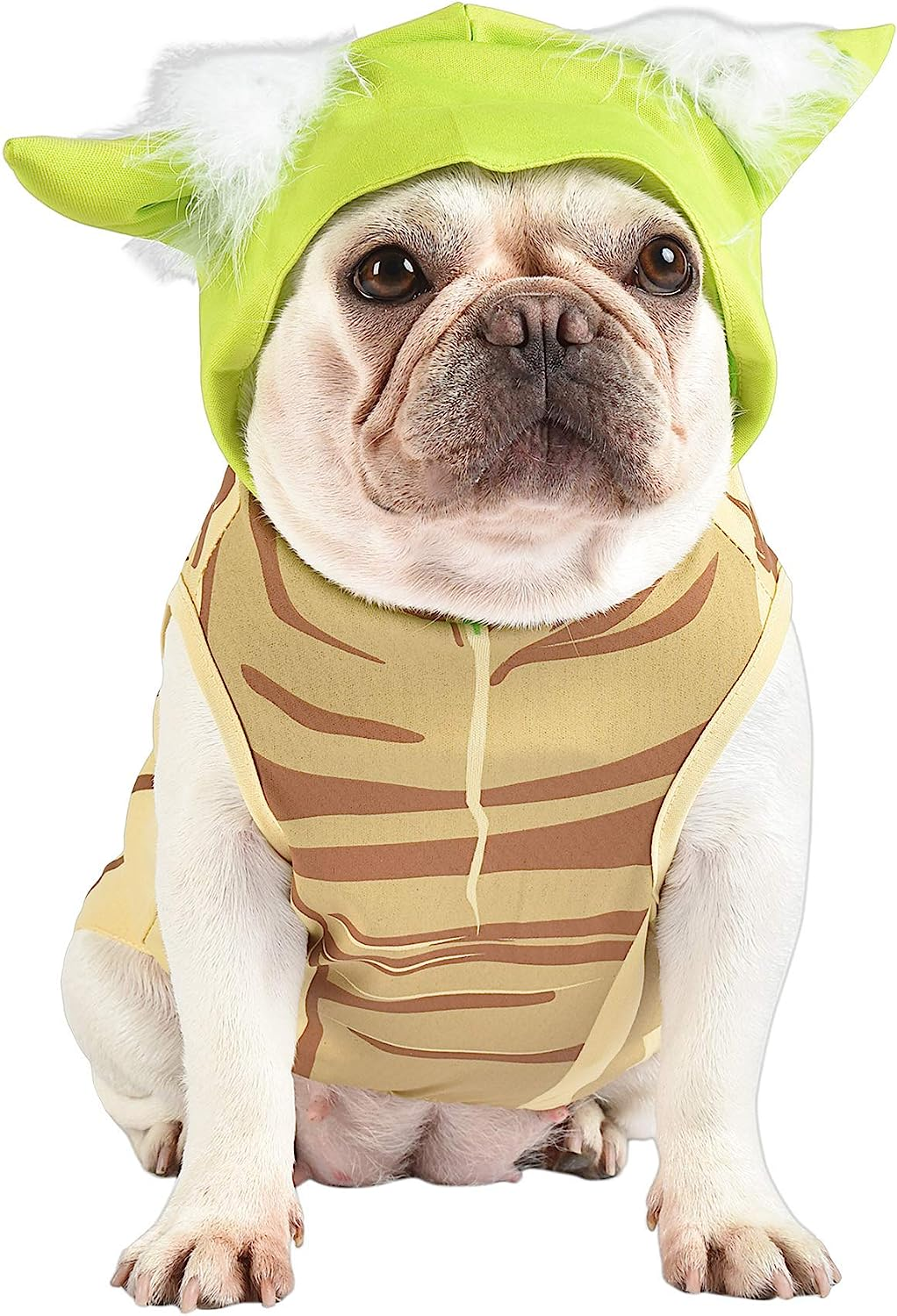 Star Wars Yoda Costume for Dogs, Small (S) | Hooded and Comfortable Green Yoda Dog Costumes for All Dogs | Dog Halloween Star Wars Dog Costume for Small Dogs | See Sizing Chart for More Info image number 3