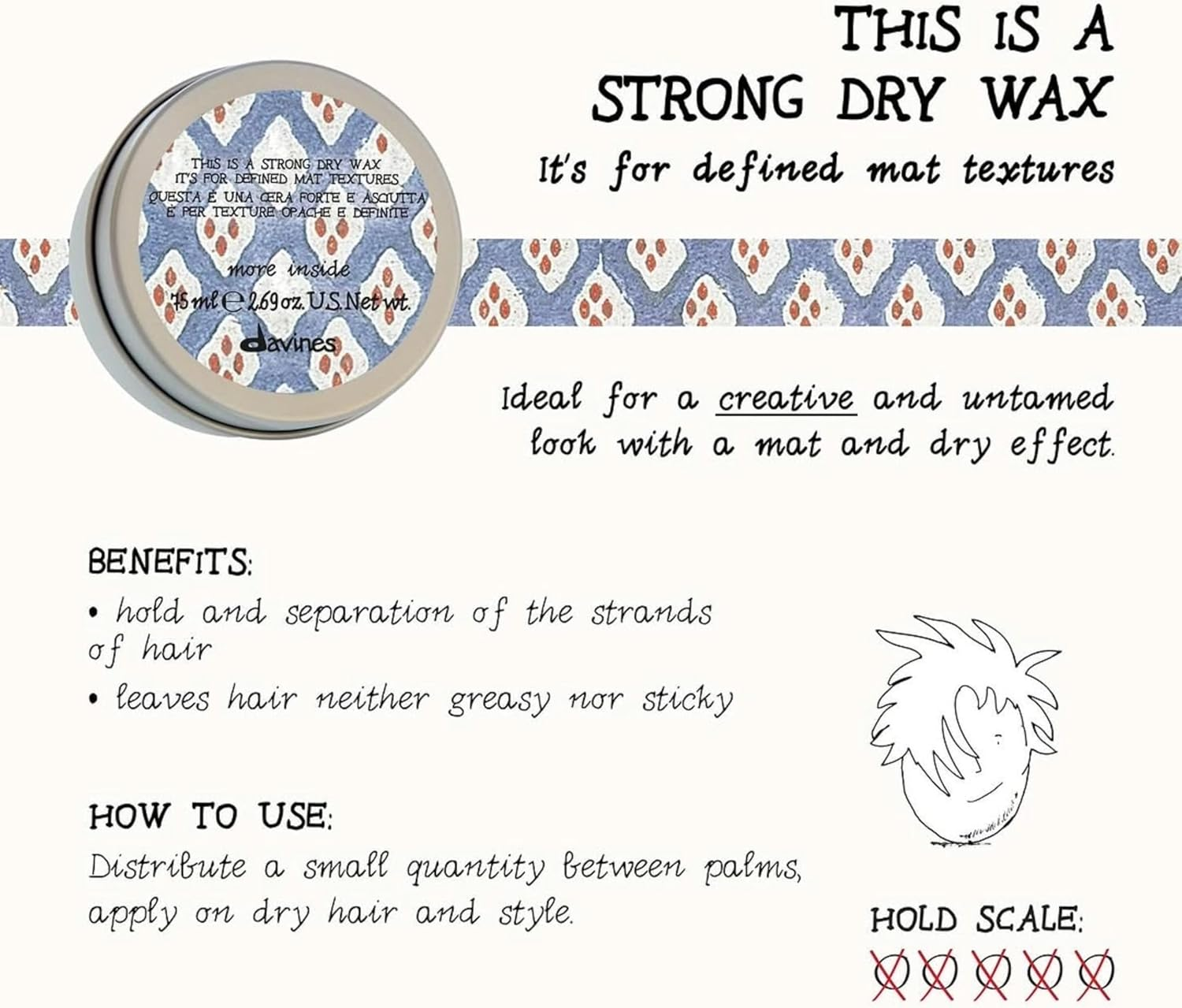 Davines This Is a Strong Dry Wax, 75 Ml image number 4