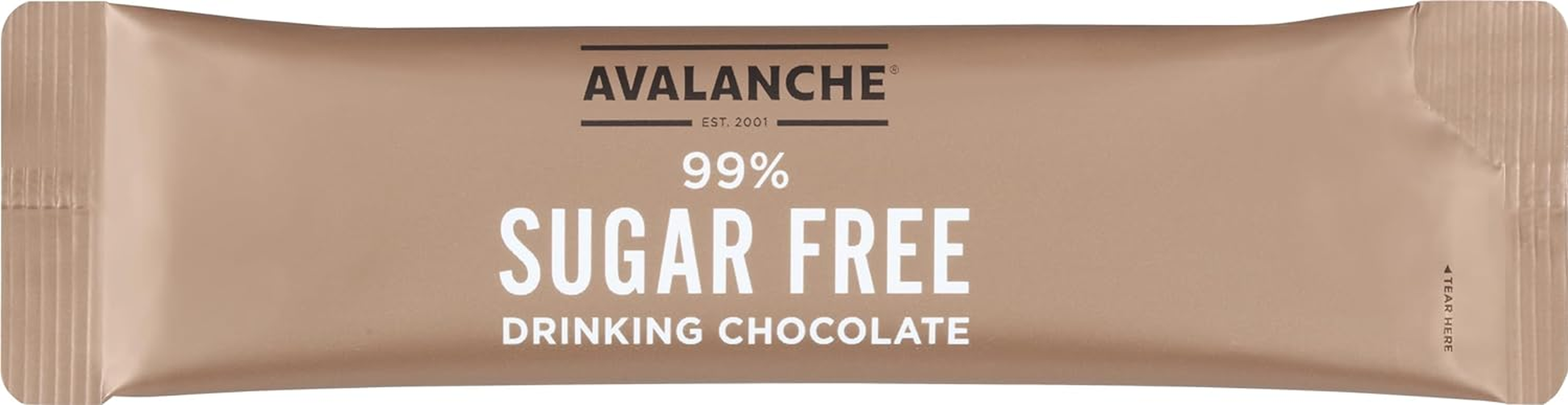 Avalanche 99% Sugar Free Drinking Chocolate 10 Coffee Sticks 200 G image number 4