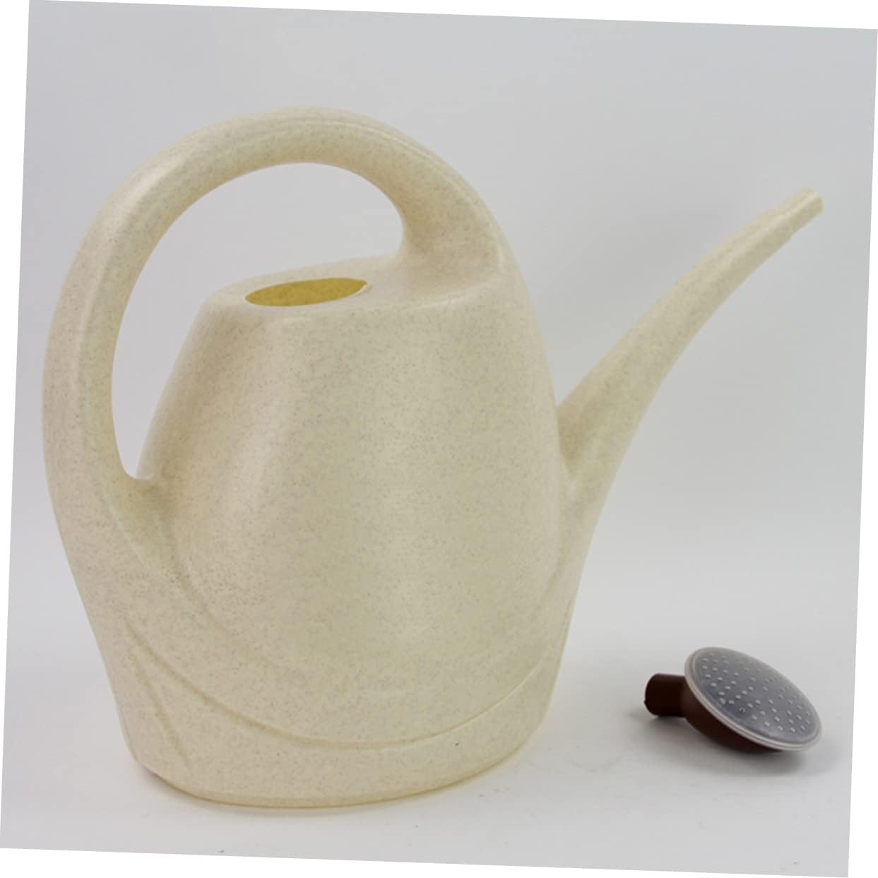Parliky Practical Spout Watering Can Beige Pot for Indoor and Outdoor Gardening for Watering Plants and Flowers and Leakproof Design image number 2