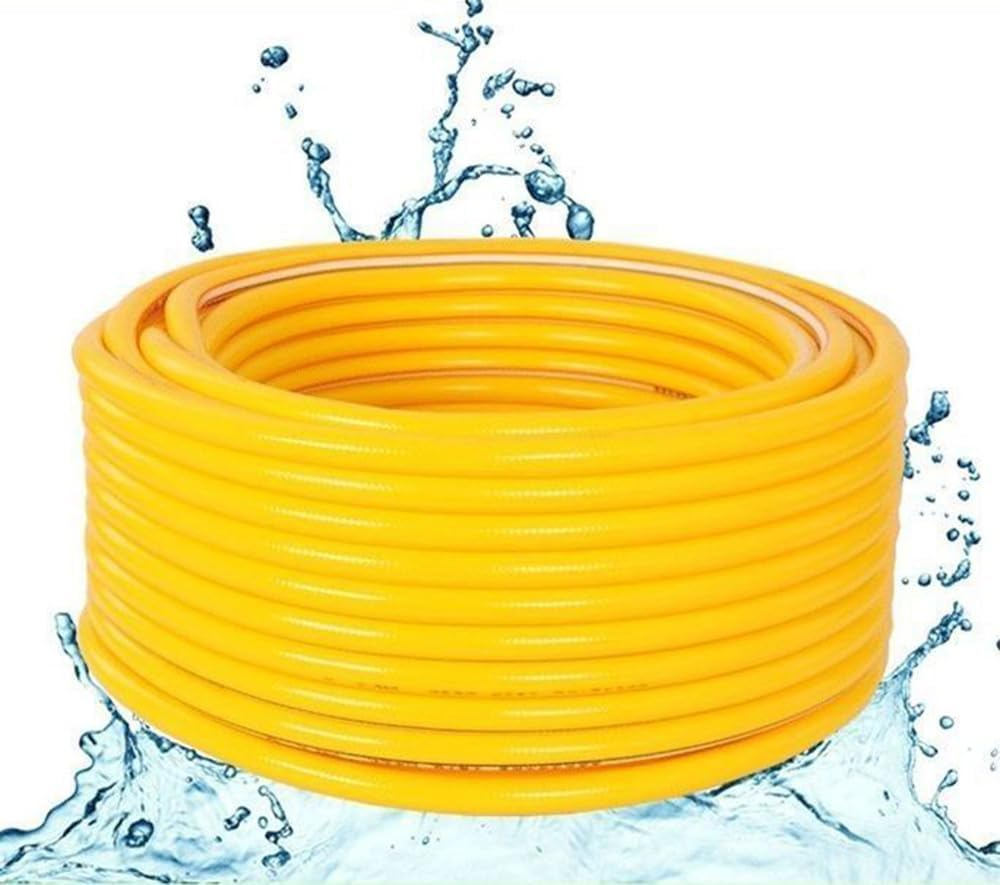 Garden Hose Nozzle with Foam Kettle and 10M Hose, 3/4 Extra-Strong Solid Brass Connectors for Garden Hose, for Watering Plants,Lawn& Garden,Washing Cars,Cleaning,Showering Pets & Outdoor Fun