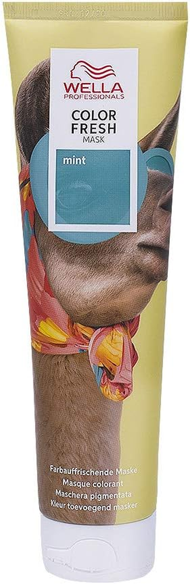 Wella Professionals Color Fresh Mask Mint - Hair Treatment for Visible Transformation of Hair Colour - Nourishing Tint with Avocado Oil - for Lightened and Light Hair - 150 Ml