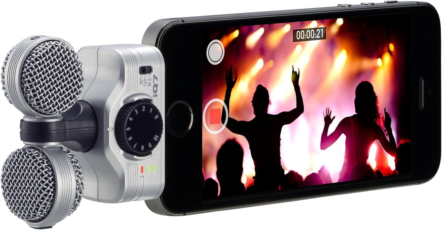 Zoom Iq7 Mid-Side Stereo Microphone for Ios Devices