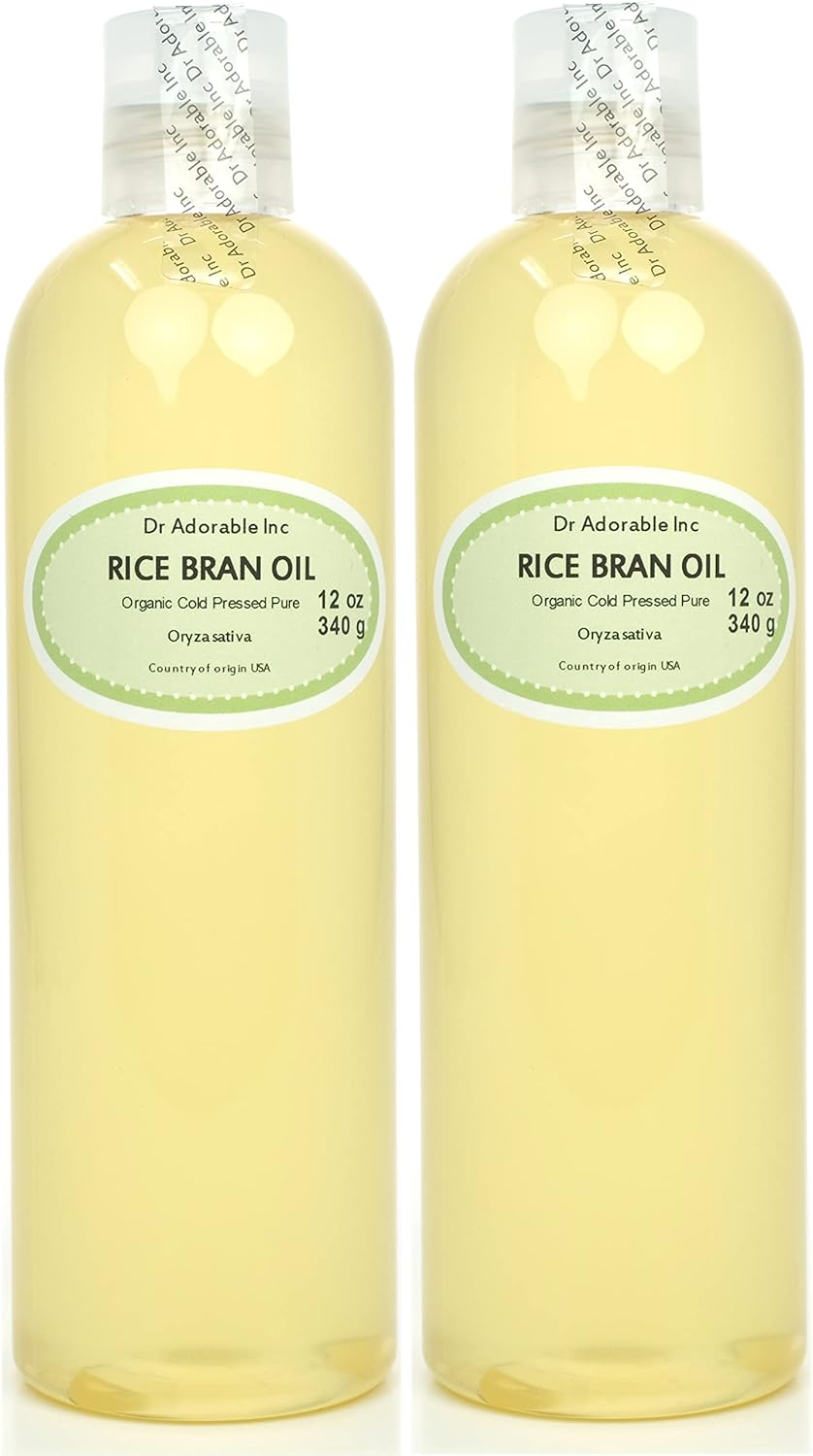 Dr Adorable - 24 Oz - Rice Bran Oil - 100% Pure Natural Premium Organic Cold Pressed (2 of 12 Oz) image number 4