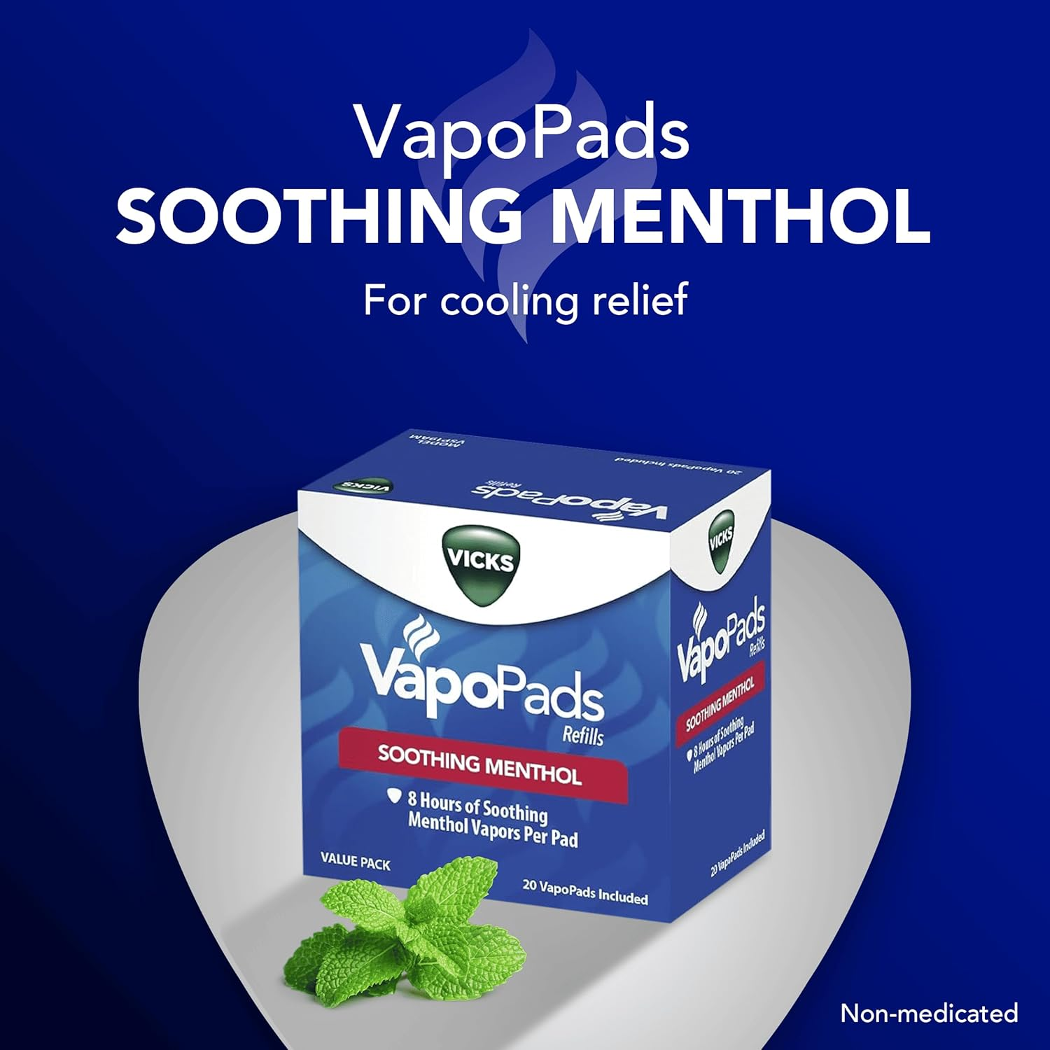 Vicks Vapopads, Original Menthol Scent, 20 Count image number 4