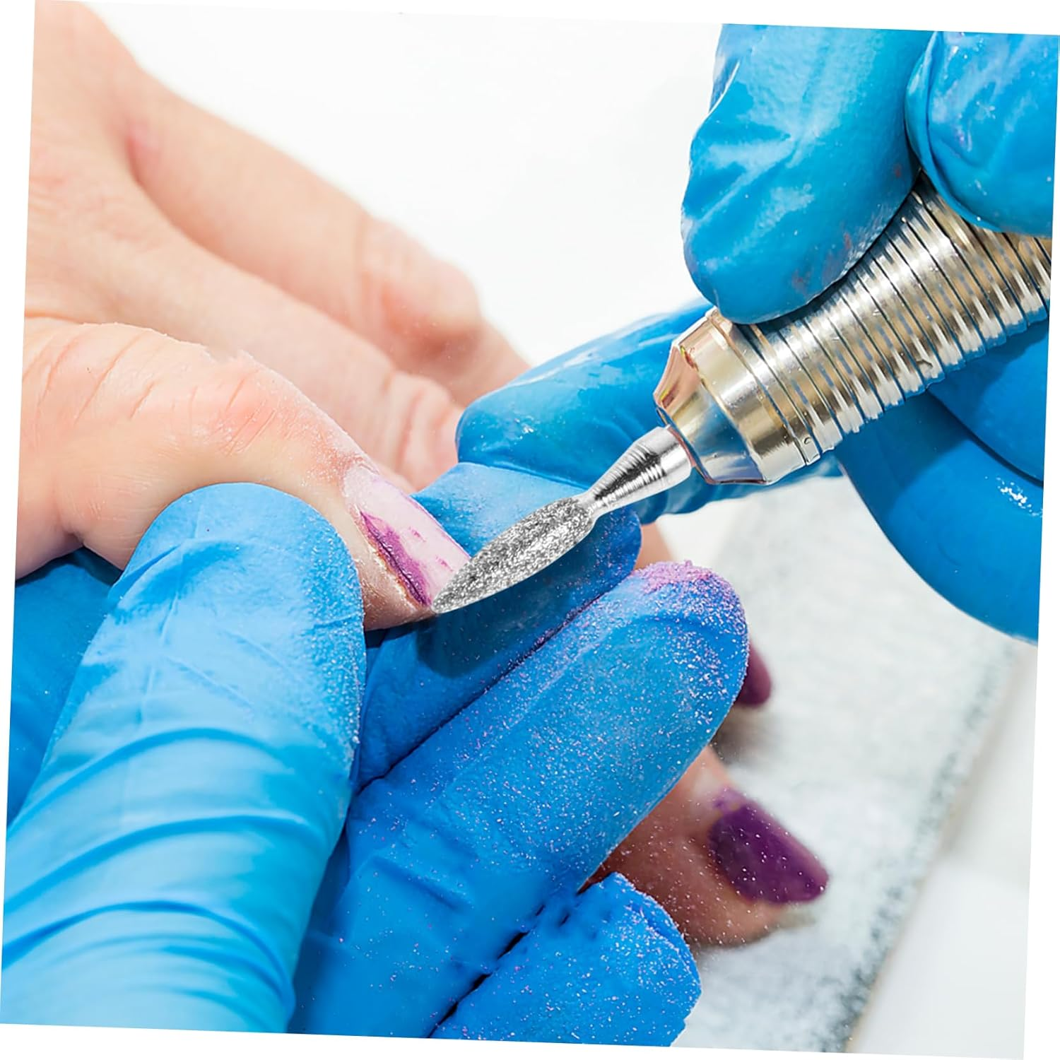 BATHVEVE 6Pcs Manicure Tool Nail Drill Bits Cuticle Clean Nail Prep and Buffing for Professional and Home Use image number 1