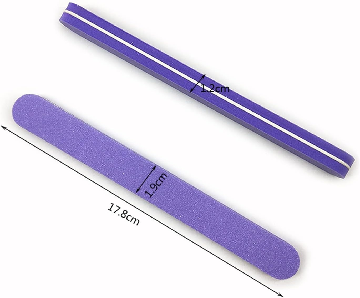 TRUSTTWO 100Pcs / Lot Polishing Nail Buffer Files 100/180 Pro Grits Sponge Sandpaper Block Grinding Manicure Art Tool Pedicure the New image number 6