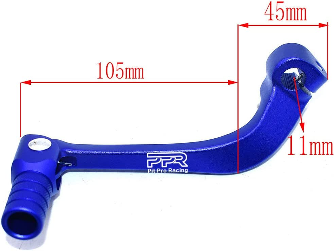 Gear Shift Lever, Alloy Aluminium Gear Shifter Lever Fits for Motorcycle BSE CRF 110 TTR 125 Motorcycle 50Cc 110Cc 250Cc Dirt Pit Bike(Black&Blue)