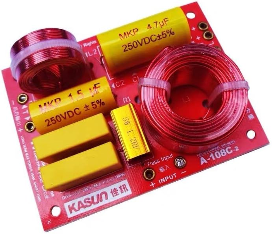 HOOCI 2PCS 2 Way (Treable+Bass+Bass) 130W Speaker Frequency Divider Home Theater Hifi Stereo Filter Circuit Audio Crossover Filters image number 2