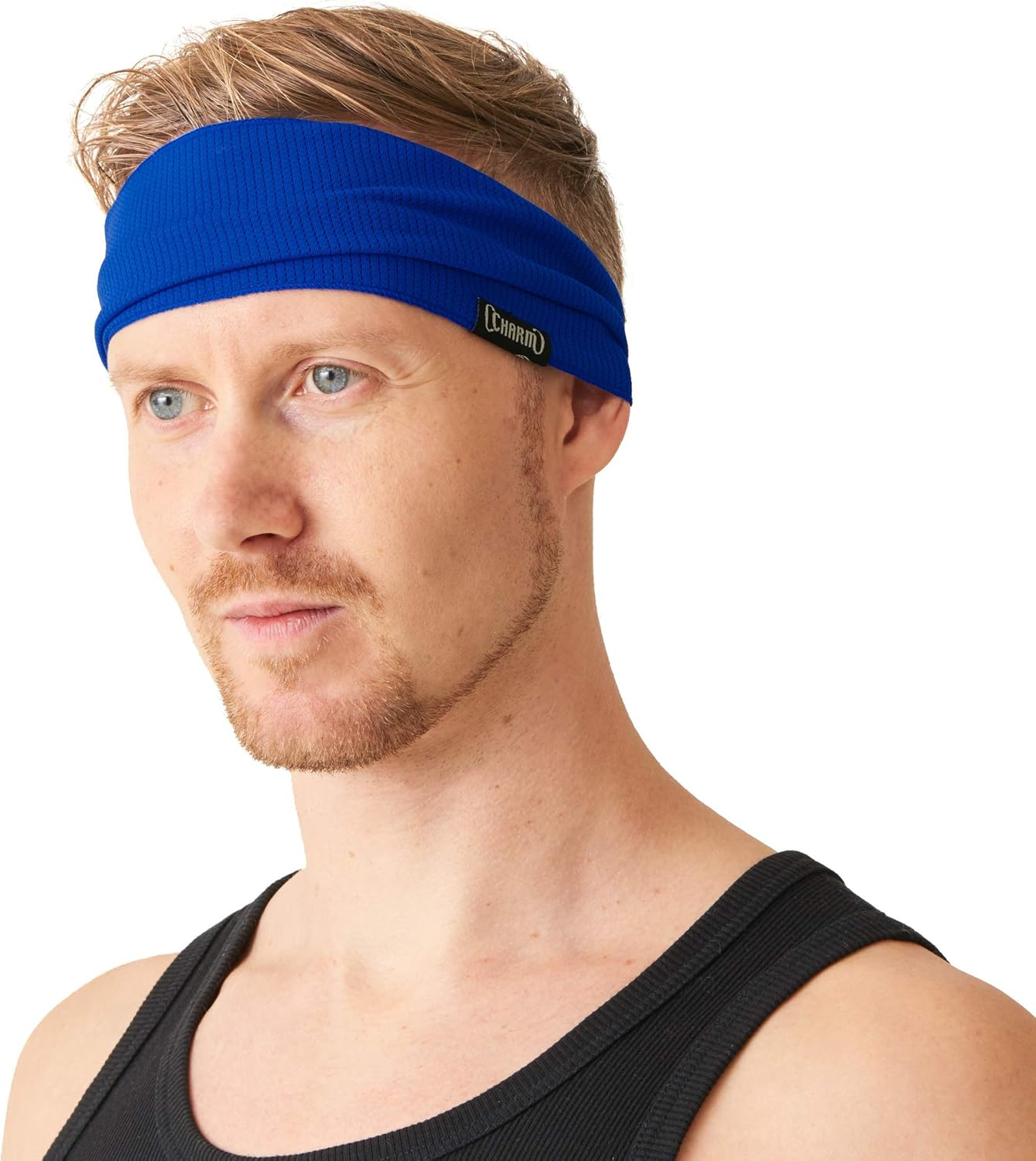 CHARM Sports Headband Mens Sweatband - Hairband Womens Yoga Crossfit Casualbox