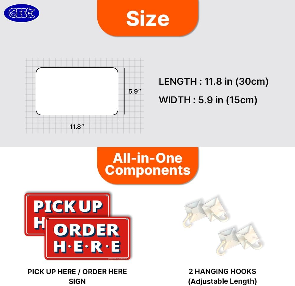 Order Here Pick up Here Sign (Pink) image number 5
