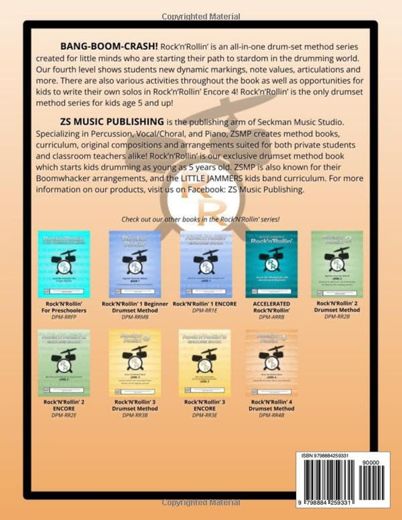 Rock'N'Rollin' 4 ENCORE: MORE Solos and Activities for the Early Intermediate Drummer: 10 image number 1