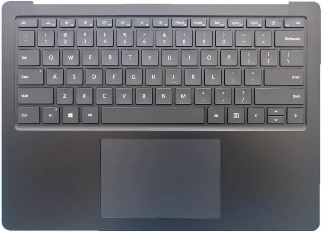 Palmrest Keyboard Touchpad Keyboard for Microsoft Surface Laptop 3/4/5 13.5" 15" Keyboard, 1873 1951 Keyboard (13.5&lsquo;&rsquo; Silvery Keyboard)