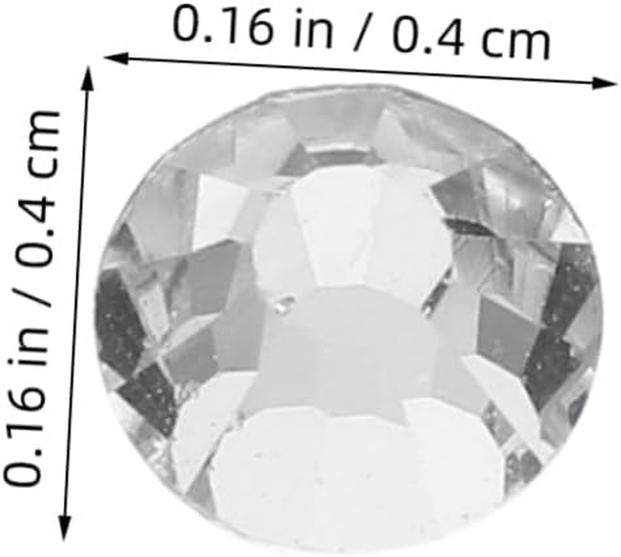 Didiseaon 1440Pcs round Flatback Glass Rhinestones Crystal Gems for DIY Crafts Clothing Shoes Nail Art Decoration image number 5